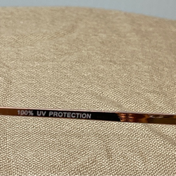 Aviator Sunglasses Rose Gold Pink Lenses - Picture 4 of 4